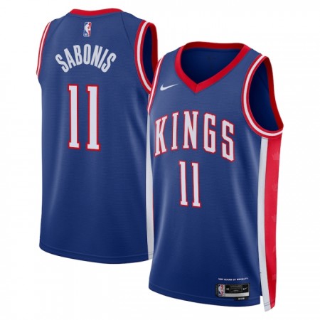 Camiseta Hombre Sacramento Kings Domantas Sabonis 2024-25 Nike City Edition Azul Swingman